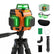 3x360° Lasers Level 2 Second Self Leveling with Tripod– Pro Grade 12-line 3x360° green laser level with tripod, 4000mAh rechargeable battery, self-leveling, slope mode & durable housing.